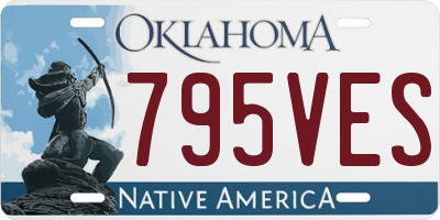 OK license plate 795VES