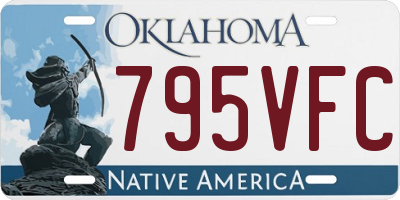 OK license plate 795VFC