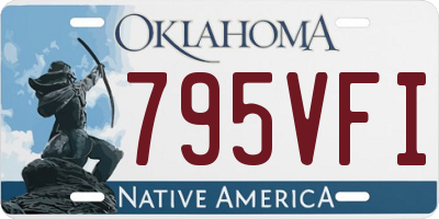 OK license plate 795VFI