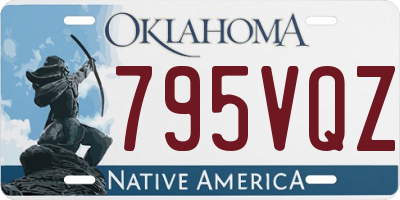 OK license plate 795VQZ