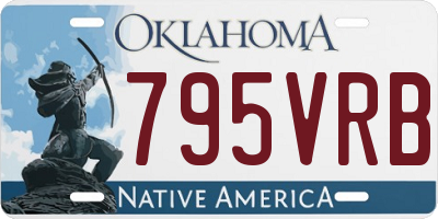 OK license plate 795VRB