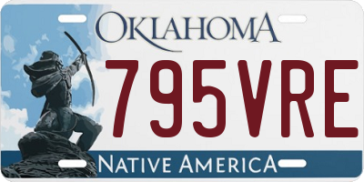 OK license plate 795VRE