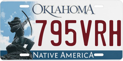 OK license plate 795VRH