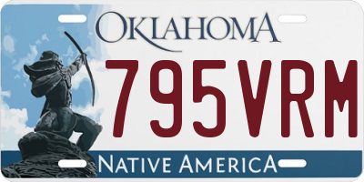 OK license plate 795VRM