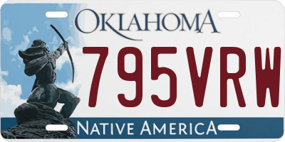 OK license plate 795VRW