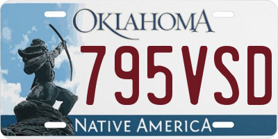 OK license plate 795VSD