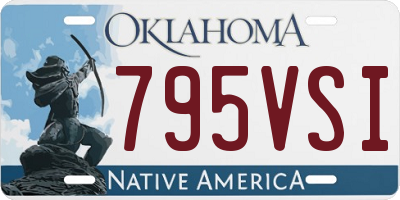 OK license plate 795VSI