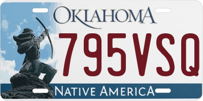 OK license plate 795VSQ