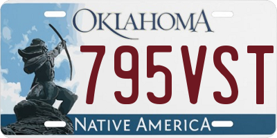 OK license plate 795VST