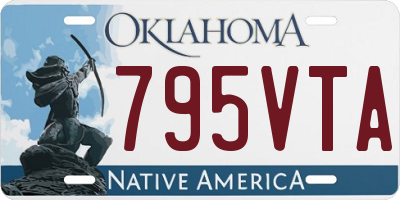 OK license plate 795VTA