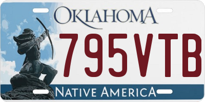OK license plate 795VTB
