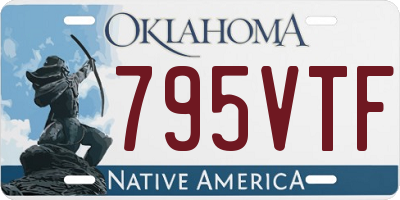 OK license plate 795VTF
