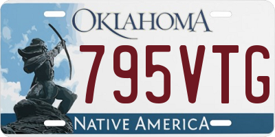 OK license plate 795VTG