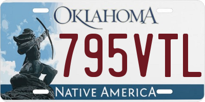 OK license plate 795VTL