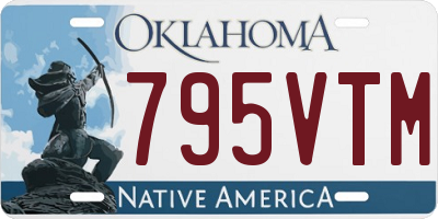 OK license plate 795VTM