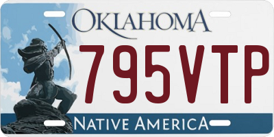 OK license plate 795VTP