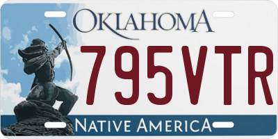 OK license plate 795VTR