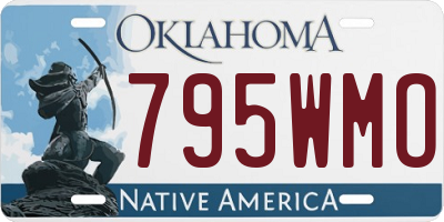 OK license plate 795WMO