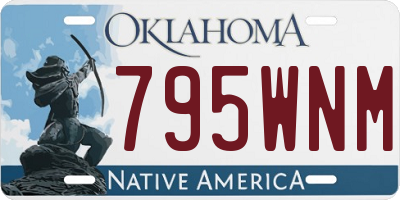 OK license plate 795WNM