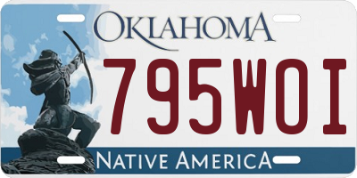 OK license plate 795WOI