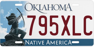 OK license plate 795XLC