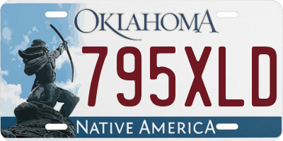 OK license plate 795XLD