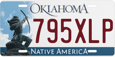 OK license plate 795XLP