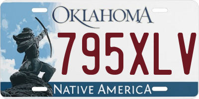 OK license plate 795XLV