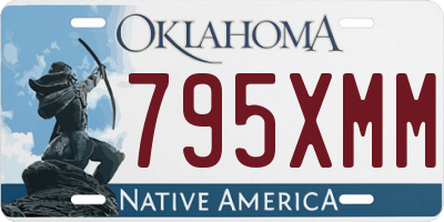 OK license plate 795XMM