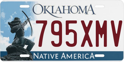 OK license plate 795XMV