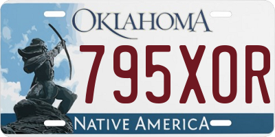 OK license plate 795XOR