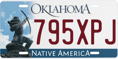 OK license plate 795XPJ