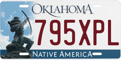 OK license plate 795XPL