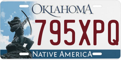 OK license plate 795XPQ