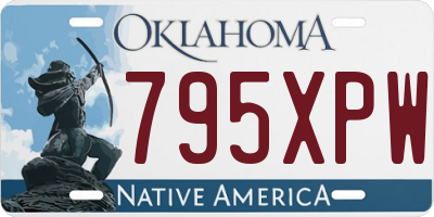 OK license plate 795XPW