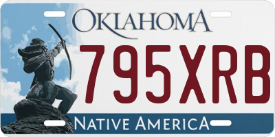 OK license plate 795XRB