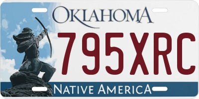 OK license plate 795XRC