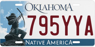 OK license plate 795YYA