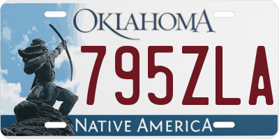 OK license plate 795ZLA