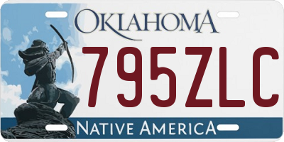 OK license plate 795ZLC