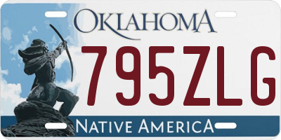 OK license plate 795ZLG