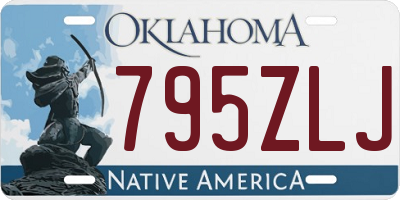 OK license plate 795ZLJ