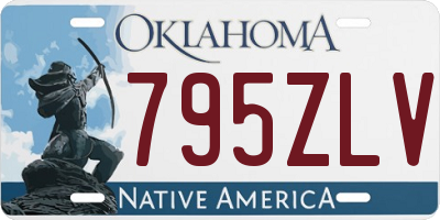 OK license plate 795ZLV