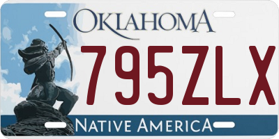 OK license plate 795ZLX