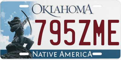 OK license plate 795ZME