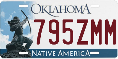 OK license plate 795ZMM