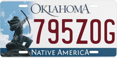 OK license plate 795ZOG