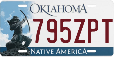 OK license plate 795ZPT