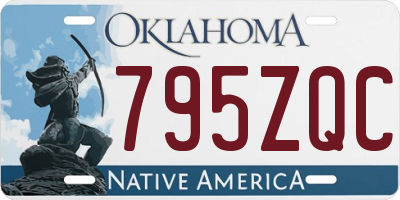 OK license plate 795ZQC