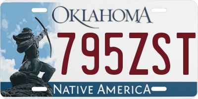 OK license plate 795ZST